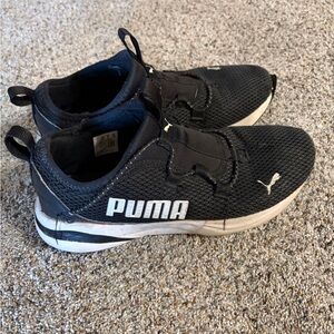 Puma Black and White Athletic Shoes